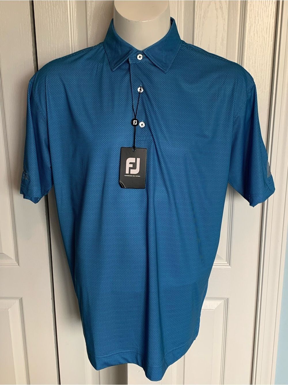 FootJoy Teal-Blue Short Sleeve Performance Polo